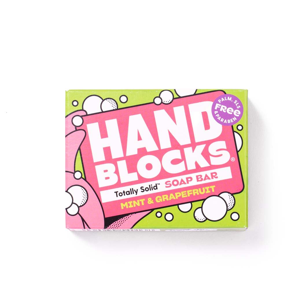 Hand Soap Blocks Solid Bar Mint & Grapefruit - Plastic Free Vegan Hand Soap Bars