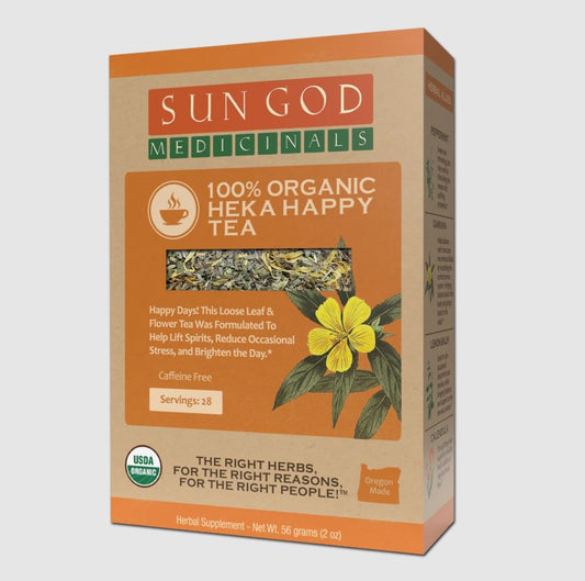 Organic Heka HAPPY Herbal Tea with 10 FREE Tea Bags