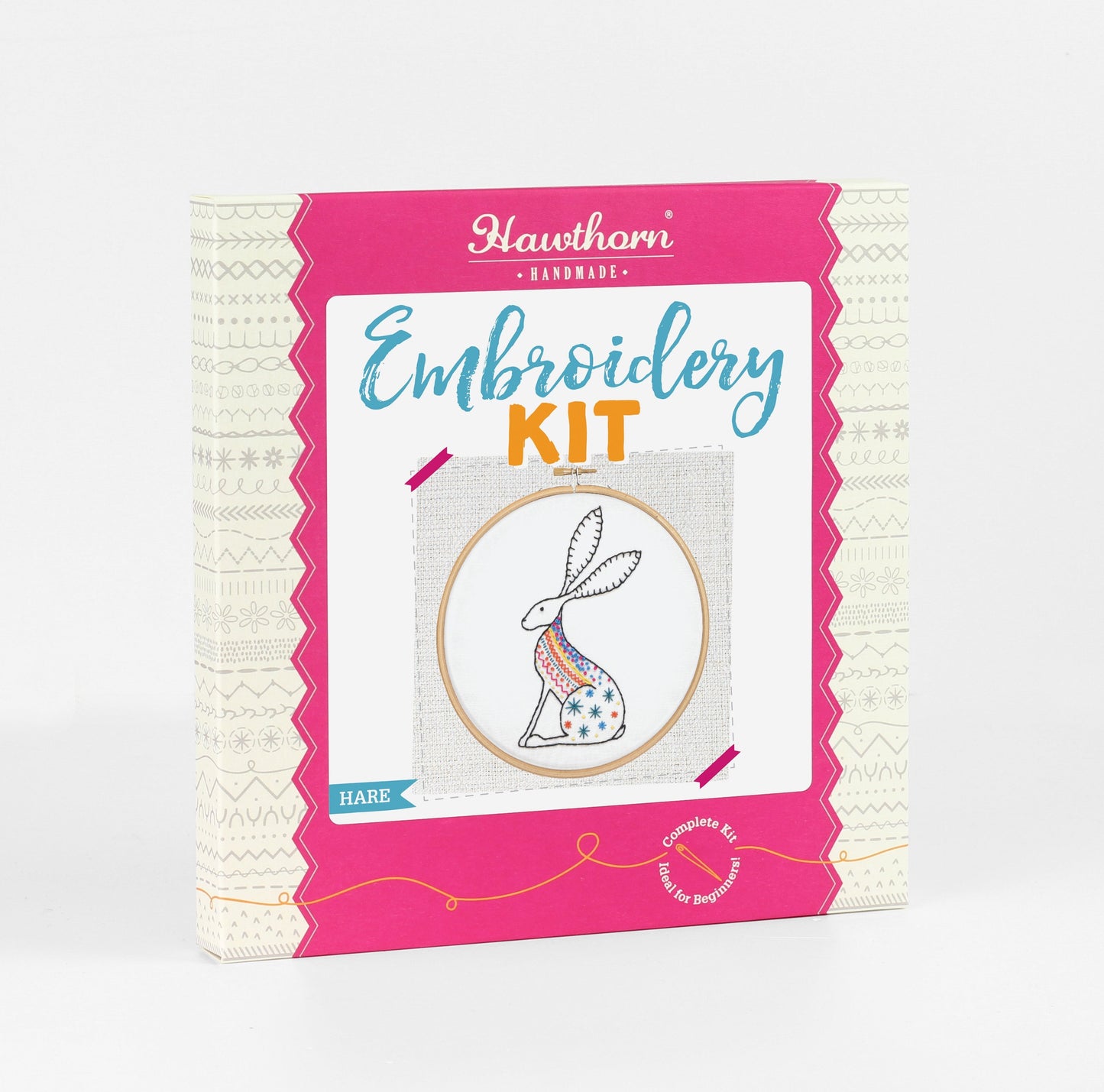 Hare Embroidery Kit for Beginners