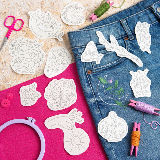 Moon Garden Celestial Stick & Stitch Embroidery Pack