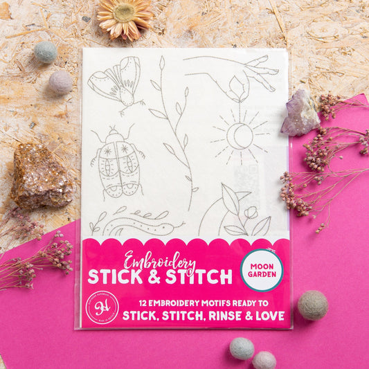 Moon Garden Celestial Stick & Stitch Embroidery Pack