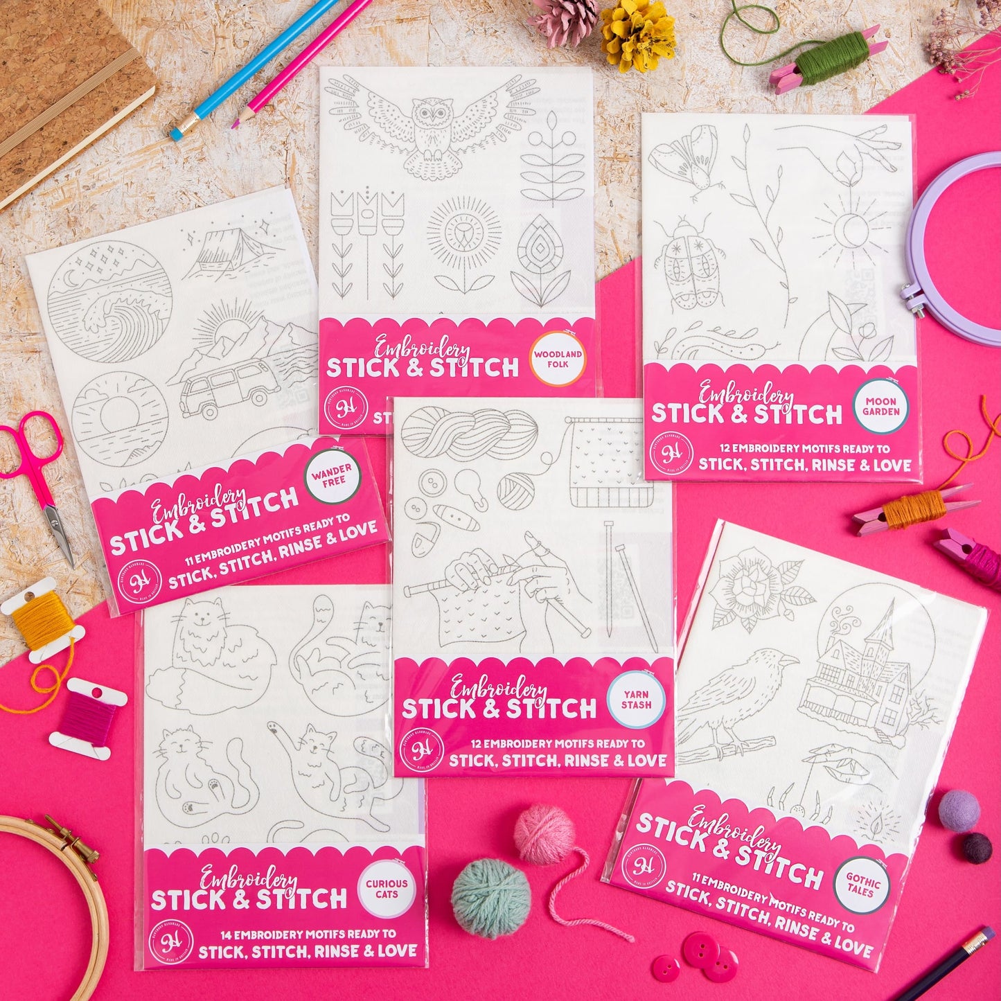 Christmas Cheer Stick & Stitch Embroidery Pack