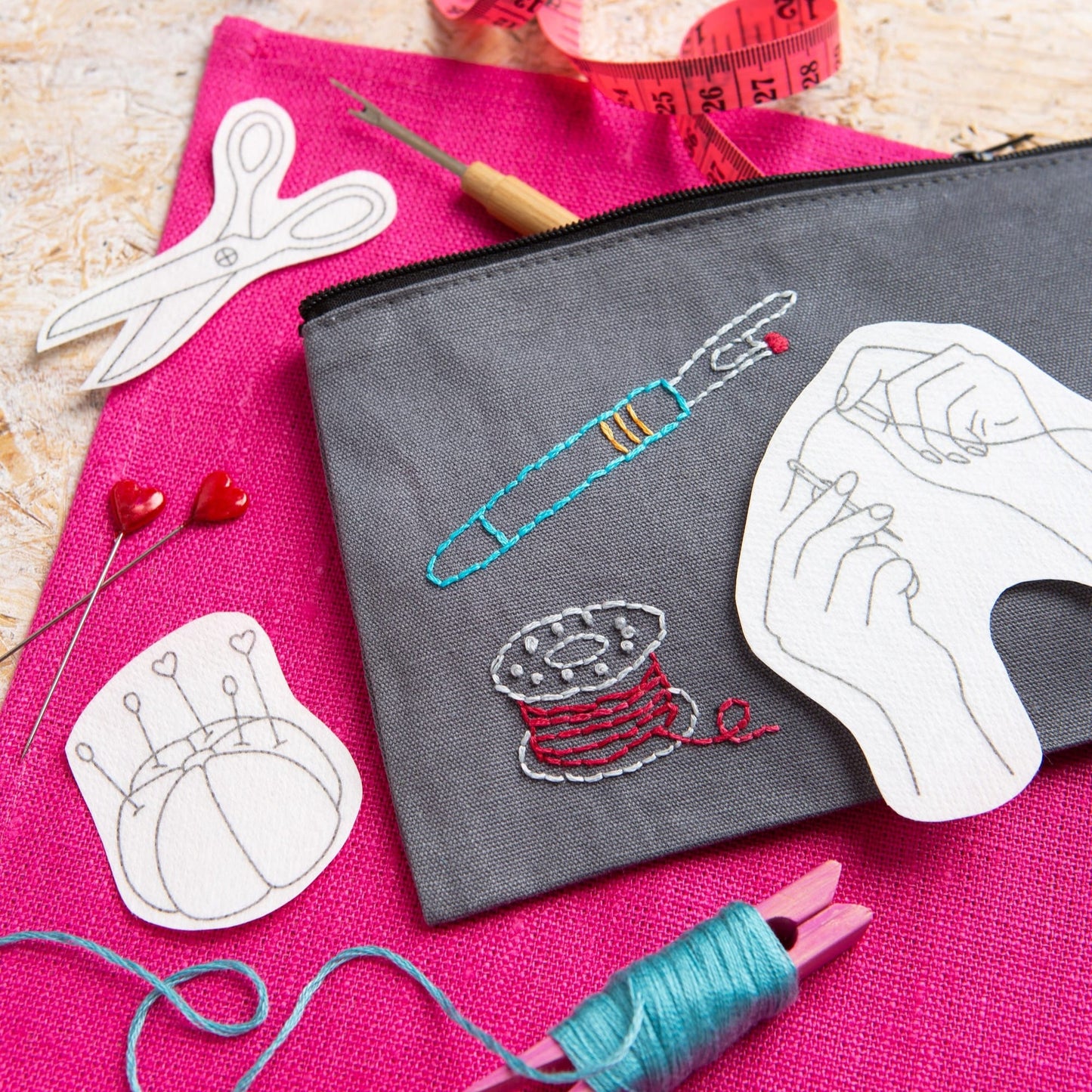 Sewing Circle Stick & Stitch Embroidery Pack