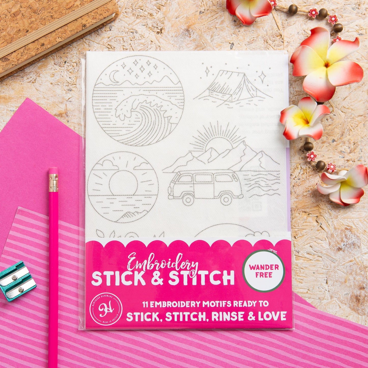 Wander Free Travel Stick & Stitch Embroidery Pack