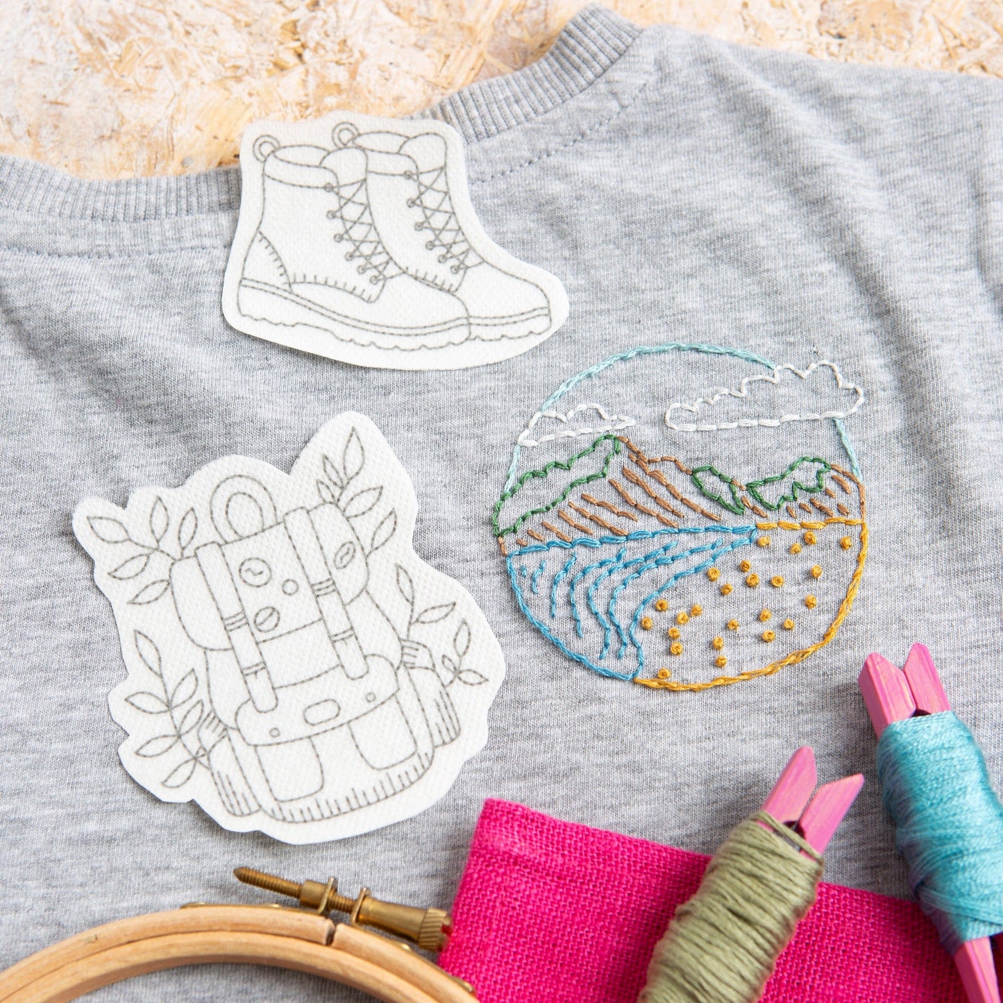 Wander Free Travel Stick & Stitch Embroidery Pack