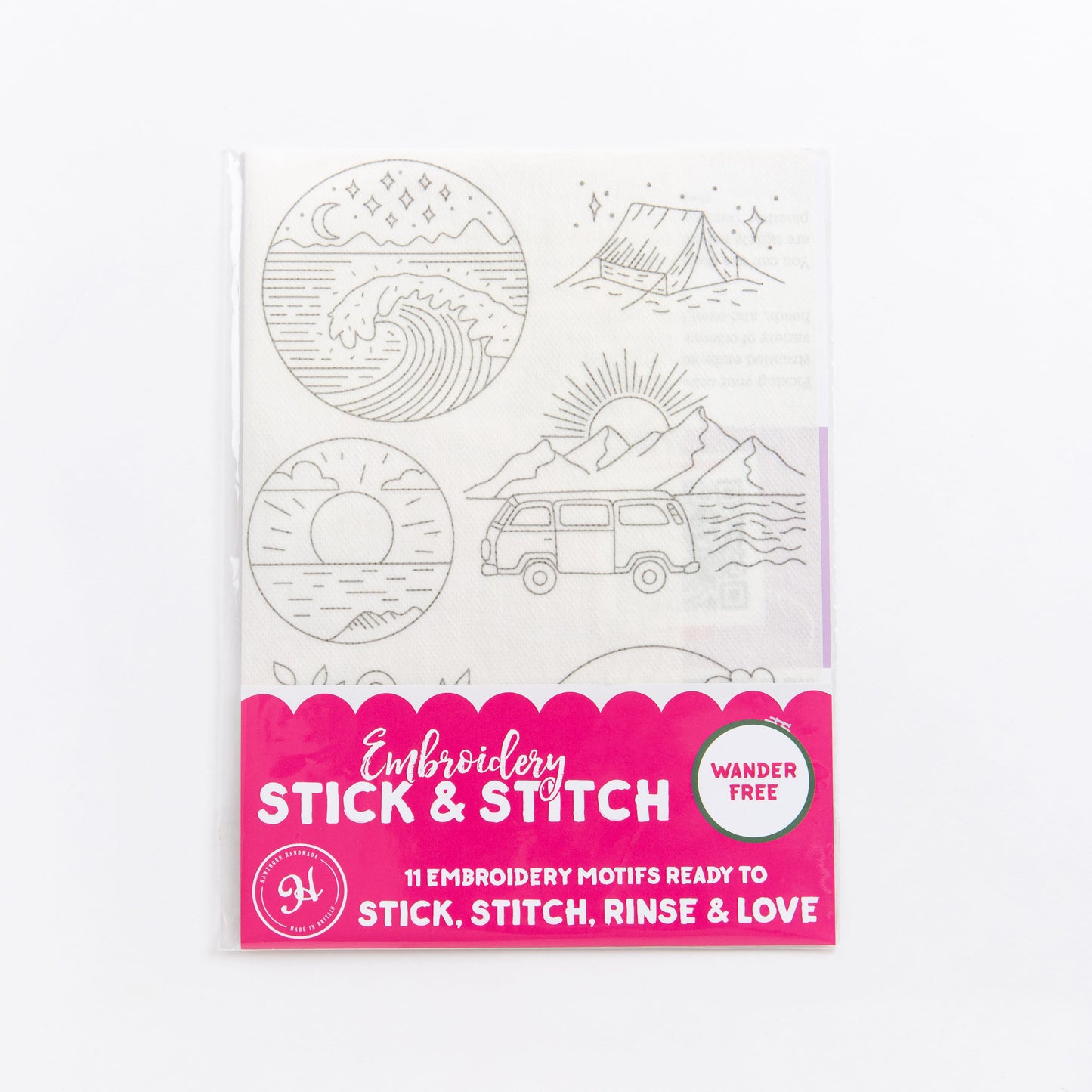 Wander Free Travel Stick & Stitch Embroidery Pack