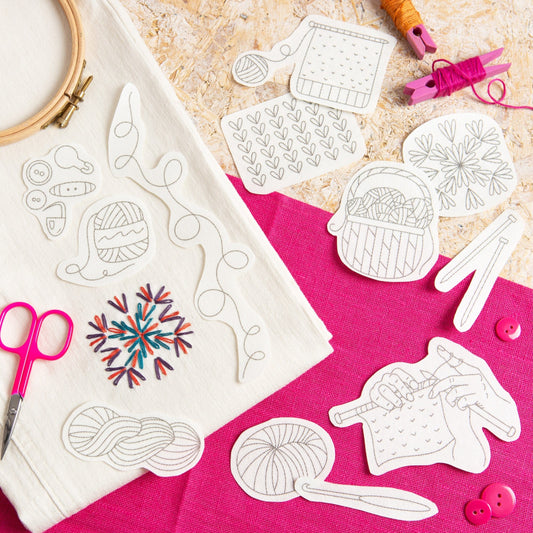 Yarn Stash Stick & Stitch Embroidery Pack