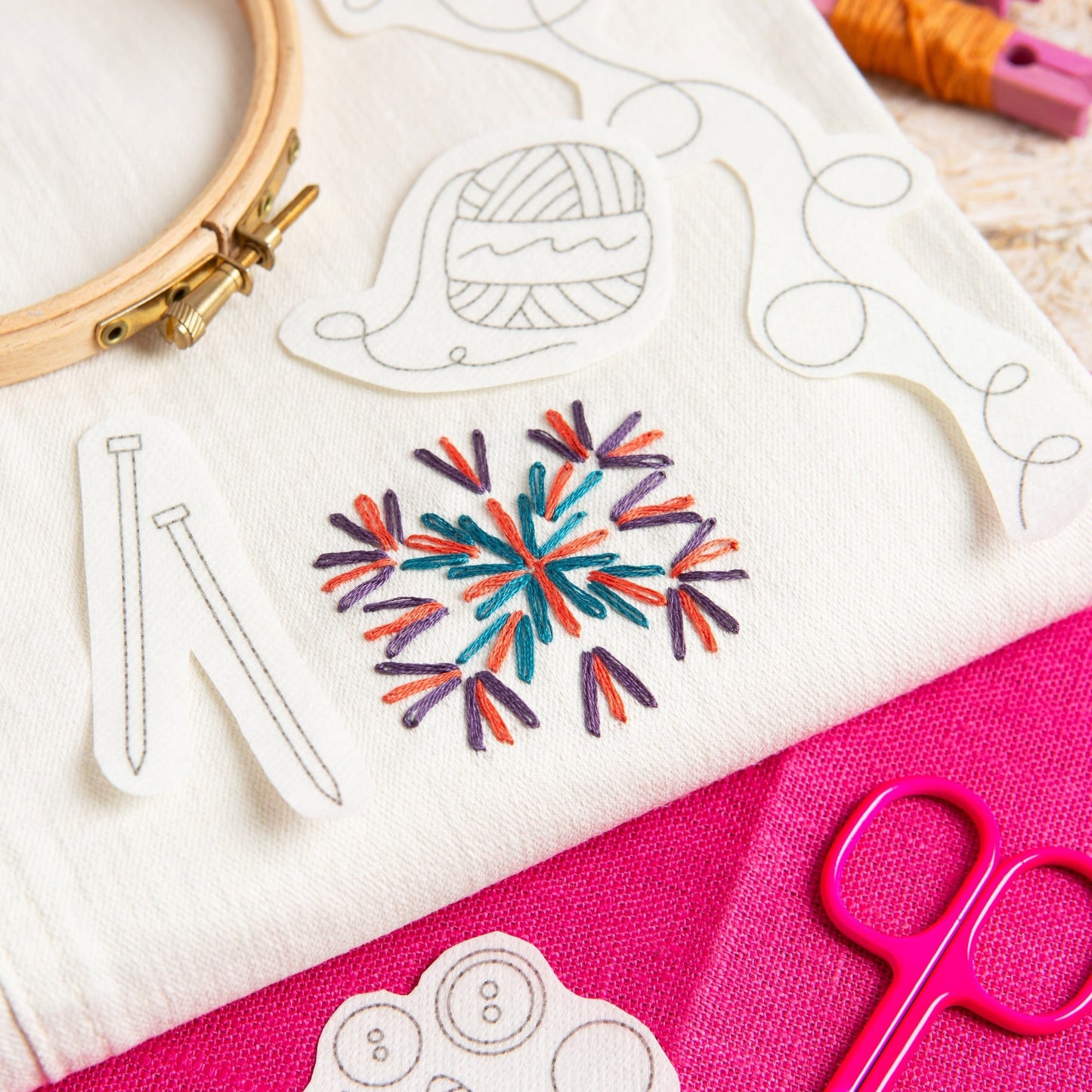 Yarn Stash Stick & Stitch Embroidery Pack
