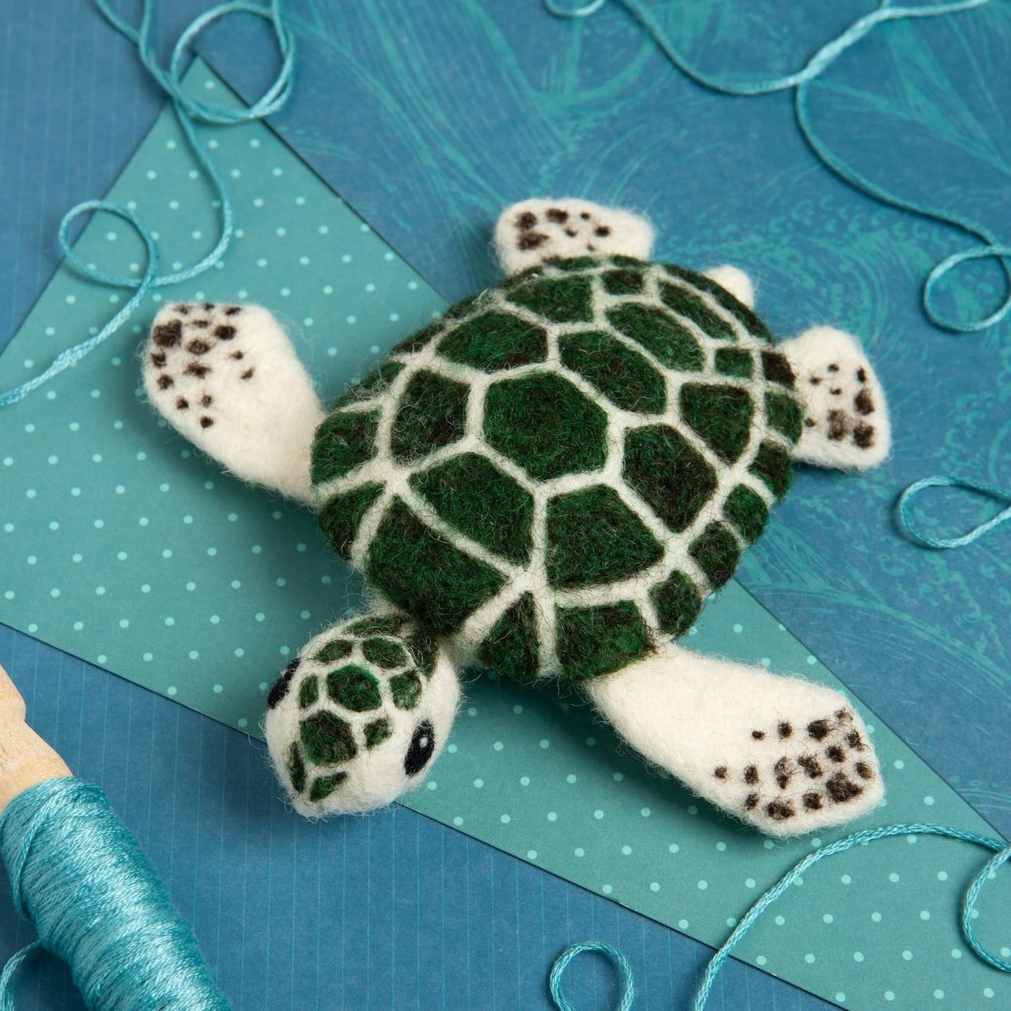 Baby Sea Turtle Needle Felting Kit for Beginners