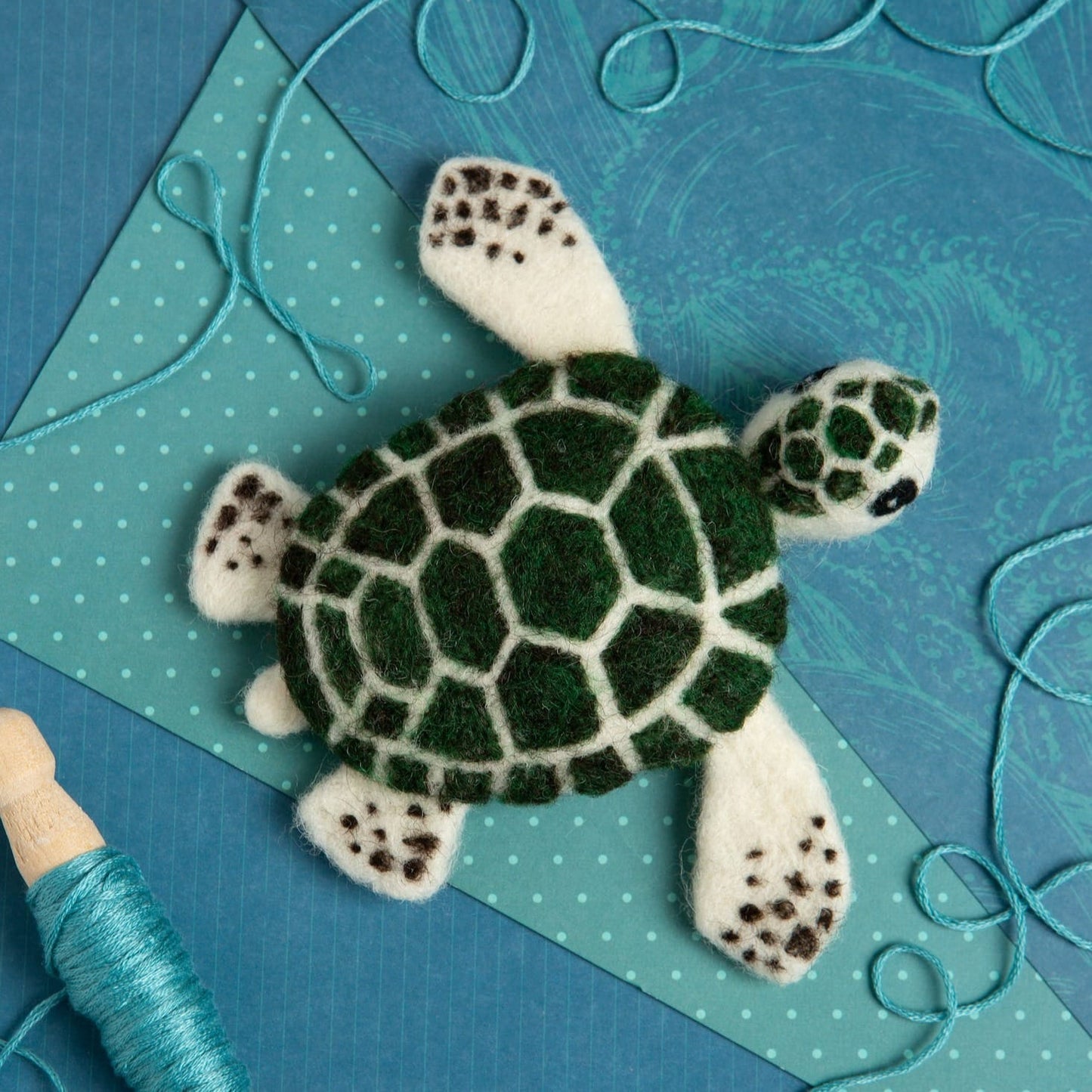 Baby Sea Turtle Needle Felting Kit for Beginners
