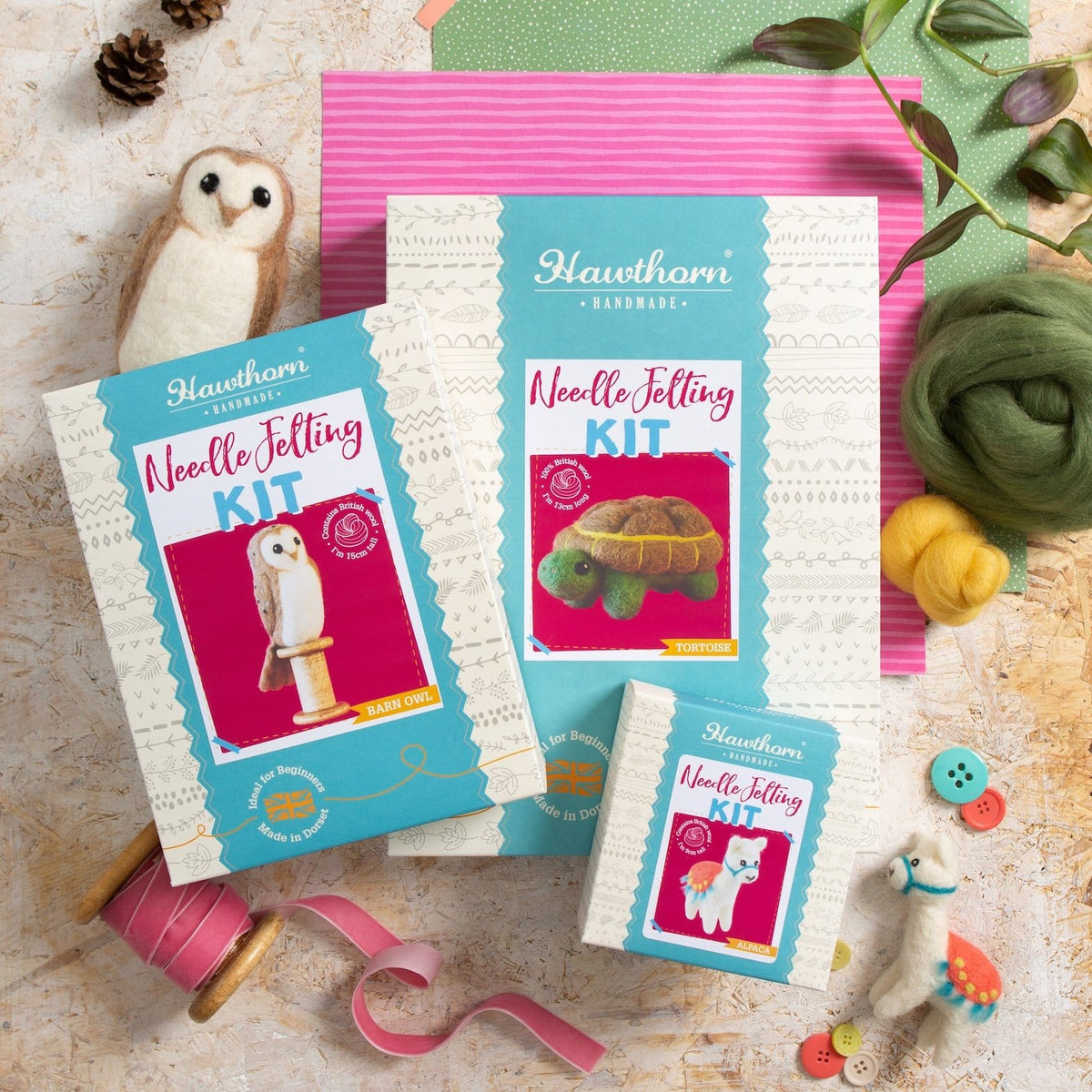 Bee Brooch Needle Felting Kit for Beginners
