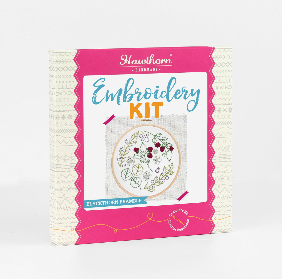 Blackthorn Bramble Botanical Embroidery Kit for Beginners