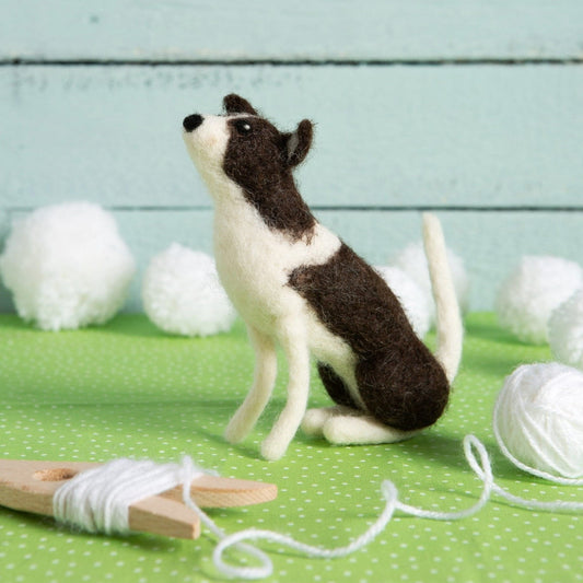 Border Collie Dog Needle Felting Kit for Beginners