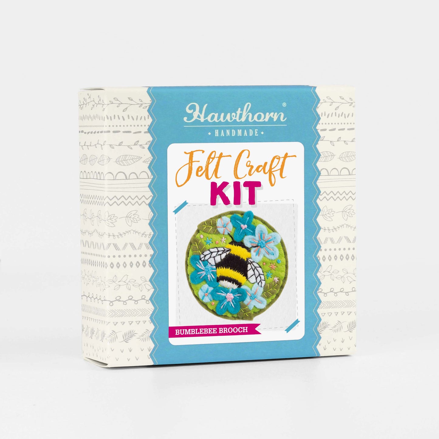Bumblebee Felt Craft Brooch Kit for Beginners