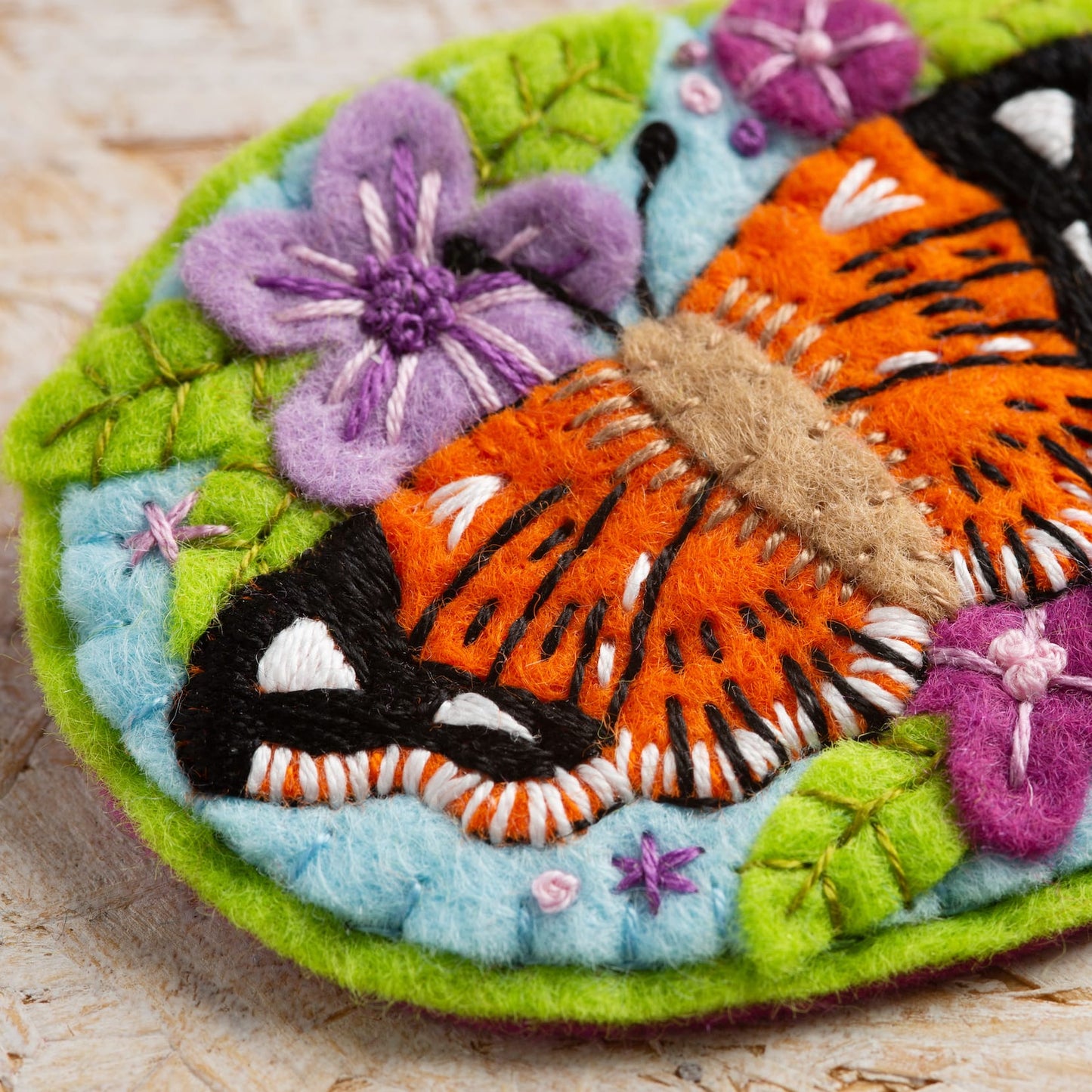 Butterfly Felt Craft Brooch Kit for Beginners