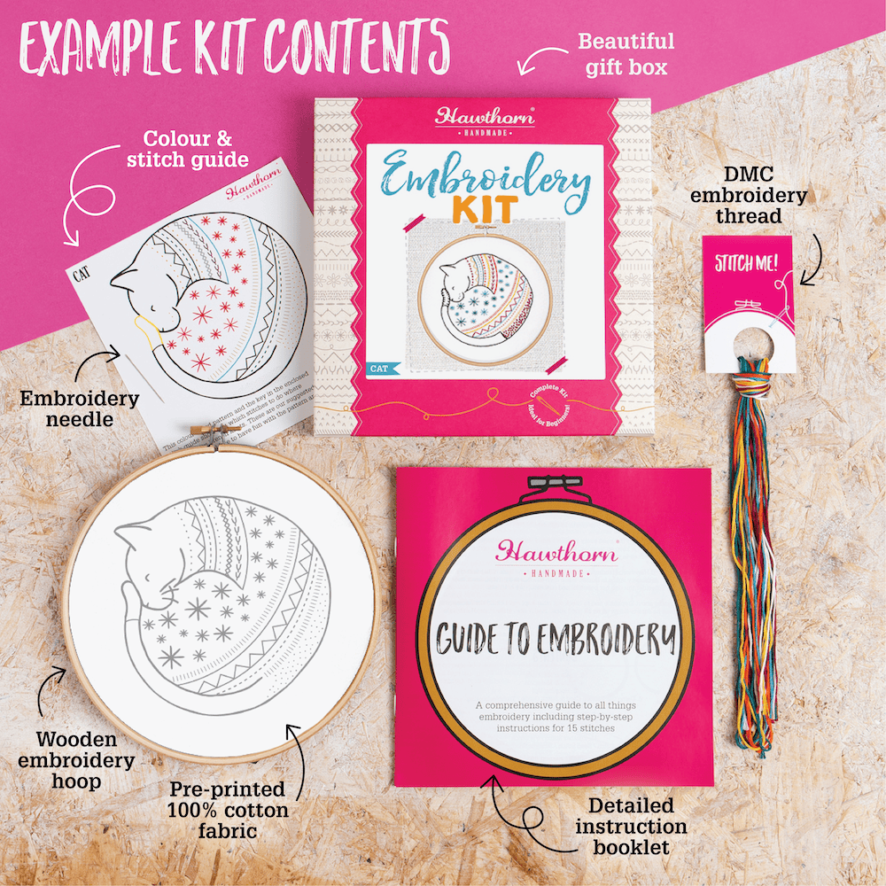 Puffin Embroidery Kit for Beginners