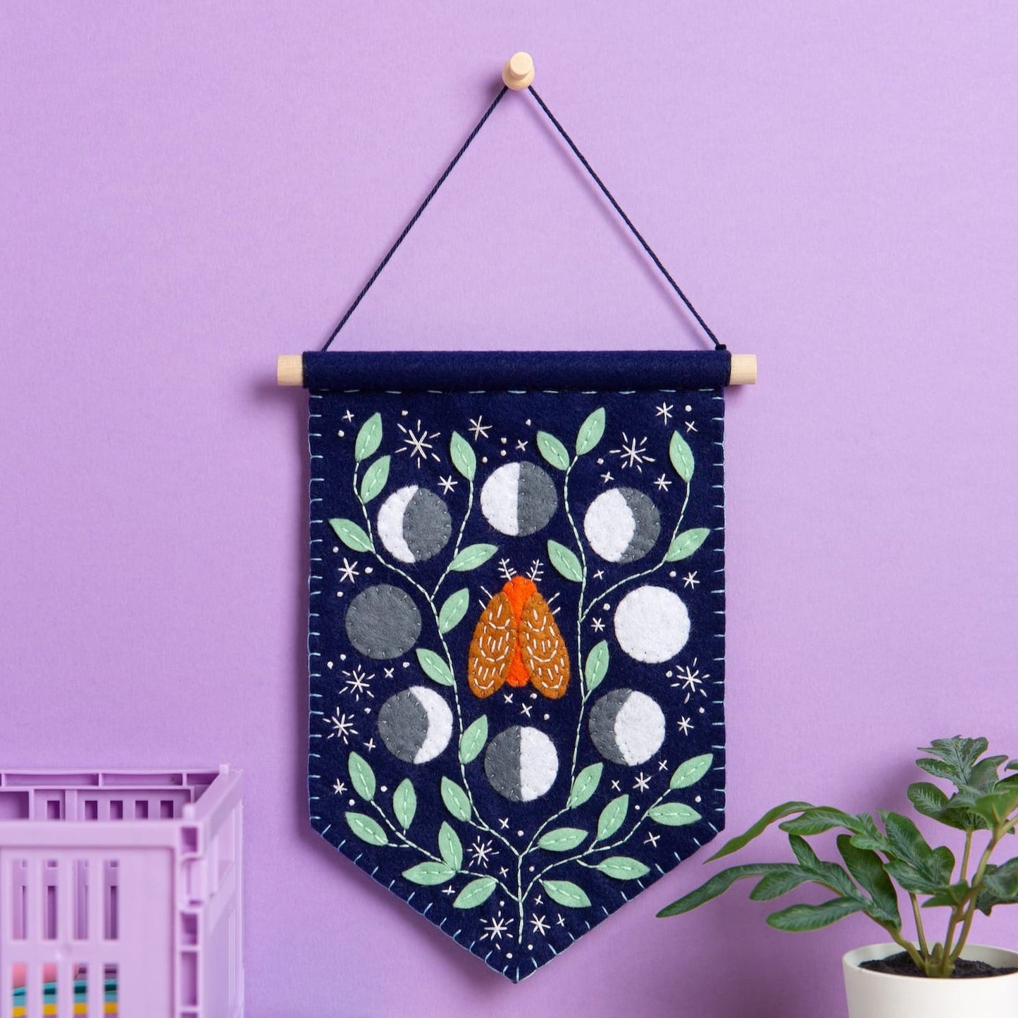 Celestial Pennant Felt Craft Kit for Beginners