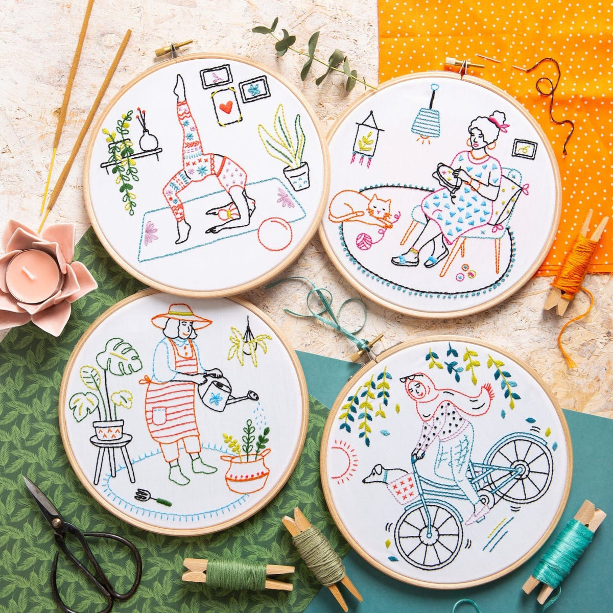 Explore - Hiking Embroidery Kit for Beginners