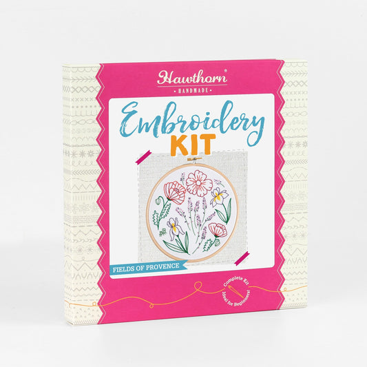 Fields of Provence Botanical Embroidery Kit for Beginners