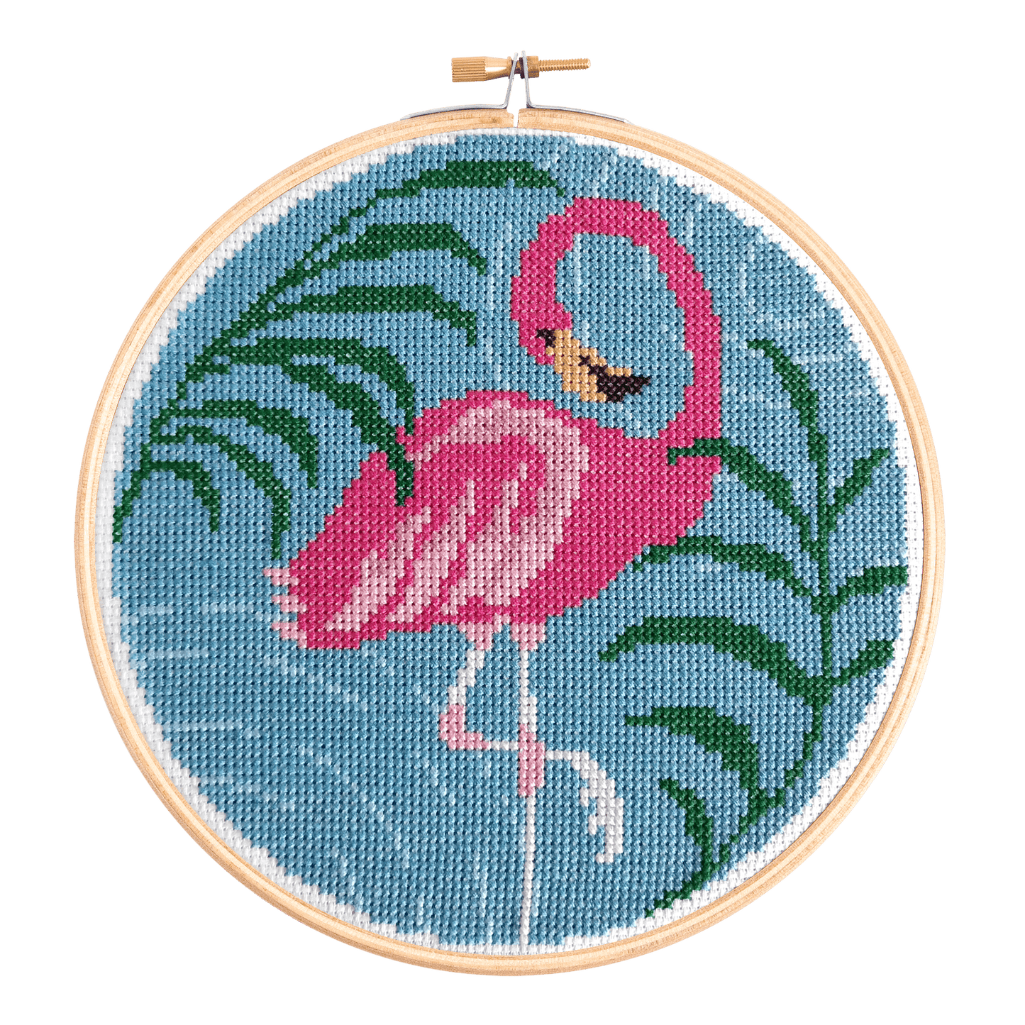Flamingo Cross Stitch Kit for Beginners
