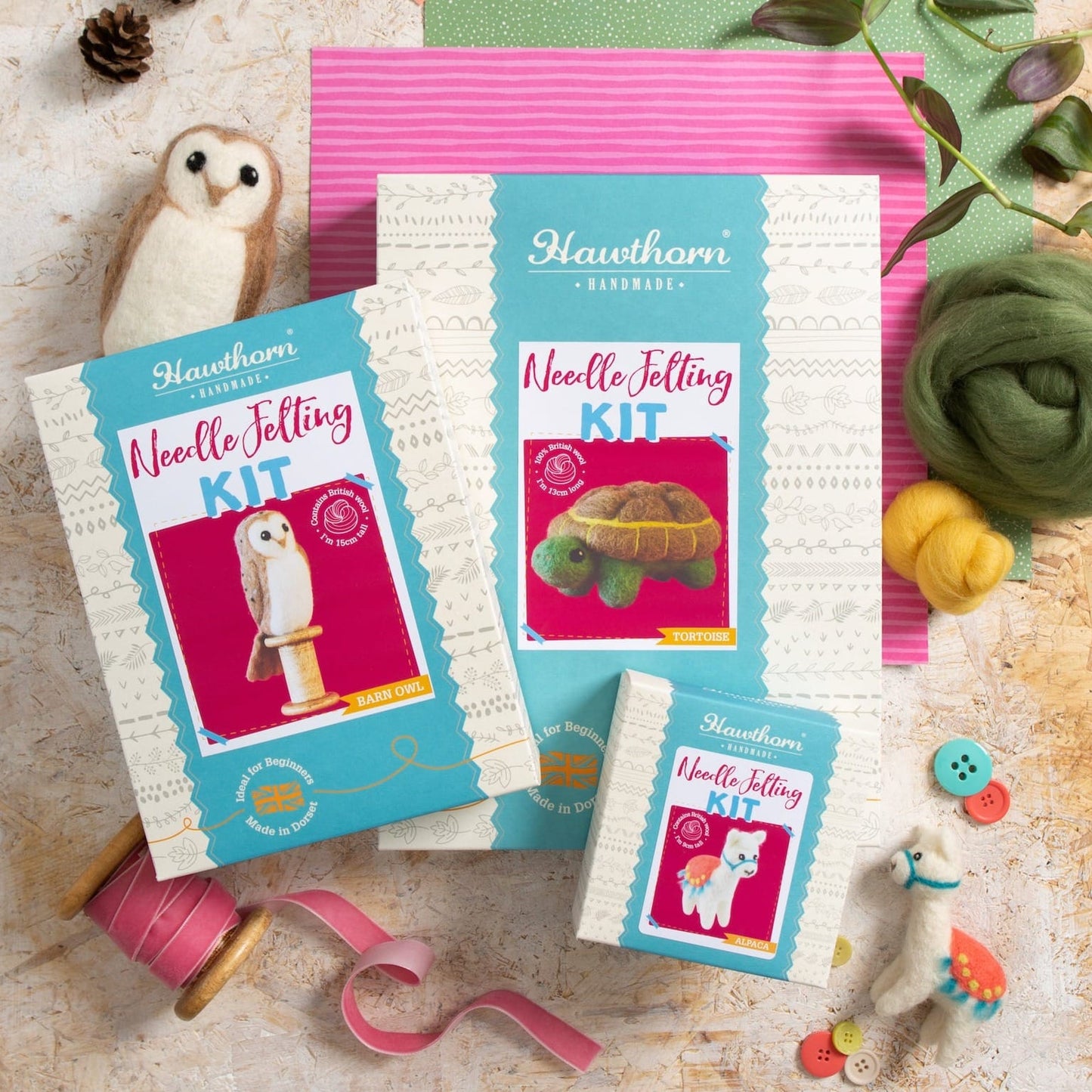 Fox Cub Needle Felting Kit for Beginners