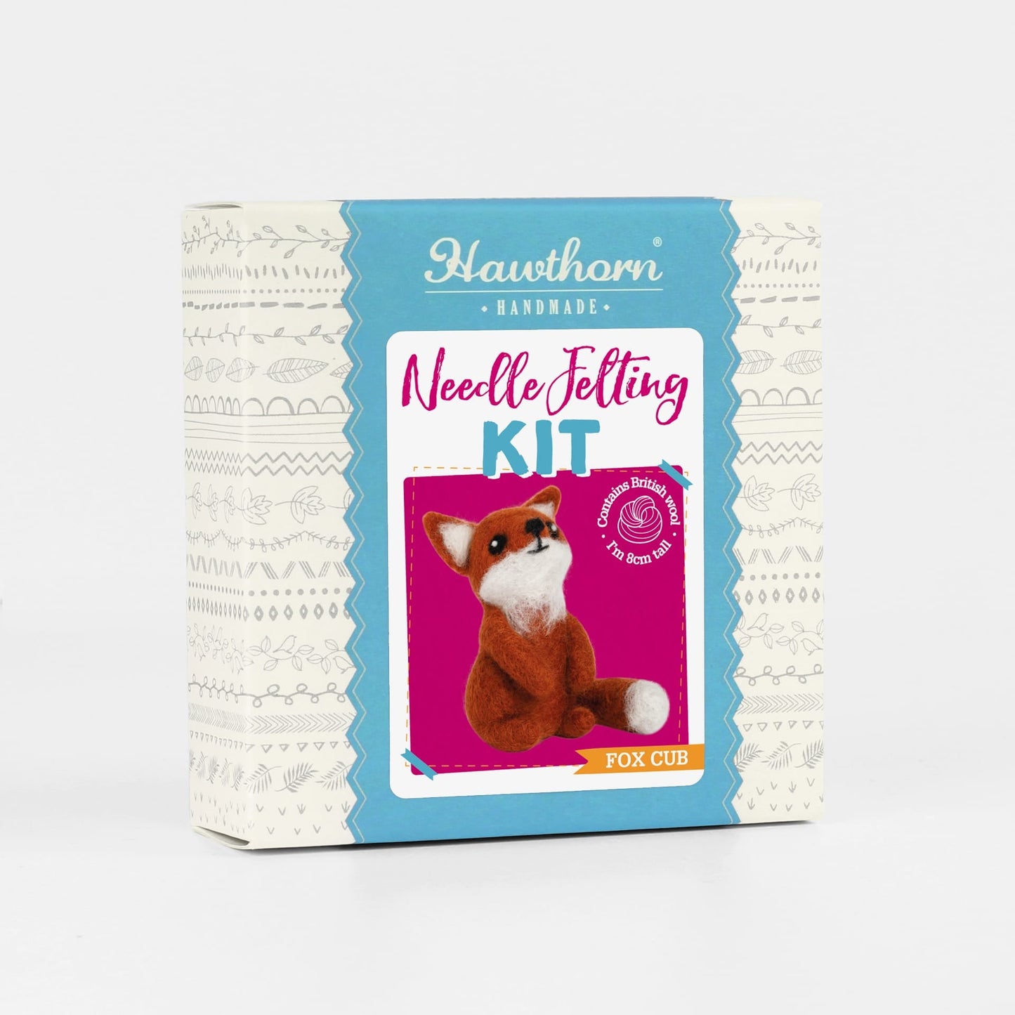 Fox Cub Needle Felting Kit for Beginners