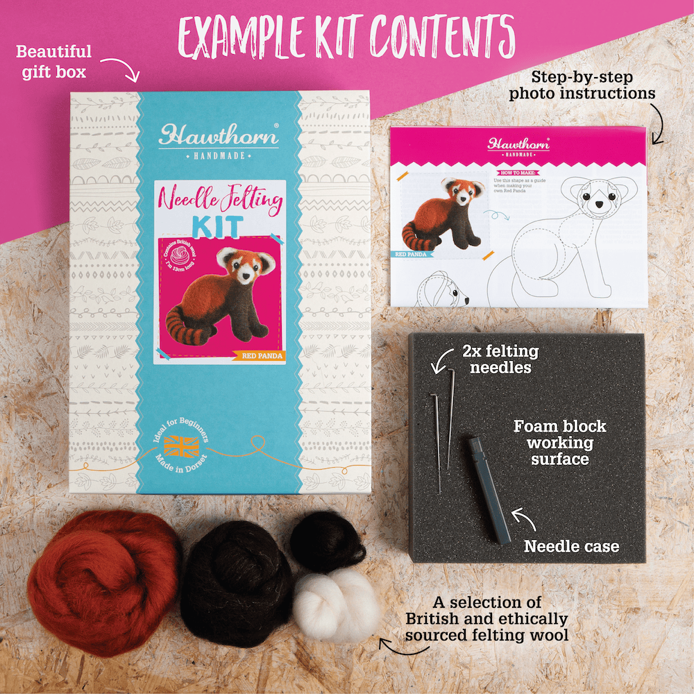Sussex Chicken Needle Felting Kit for Beginners