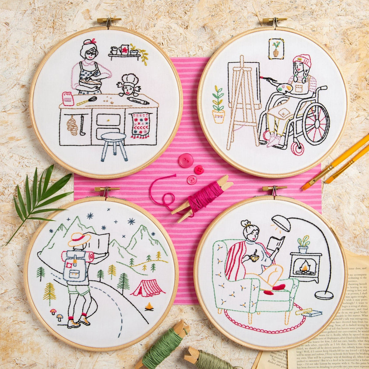 Grow - Gardening Embroidery Kit for Beginners