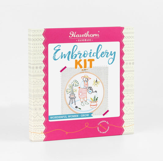 Grow - Gardening Embroidery Kit for Beginners