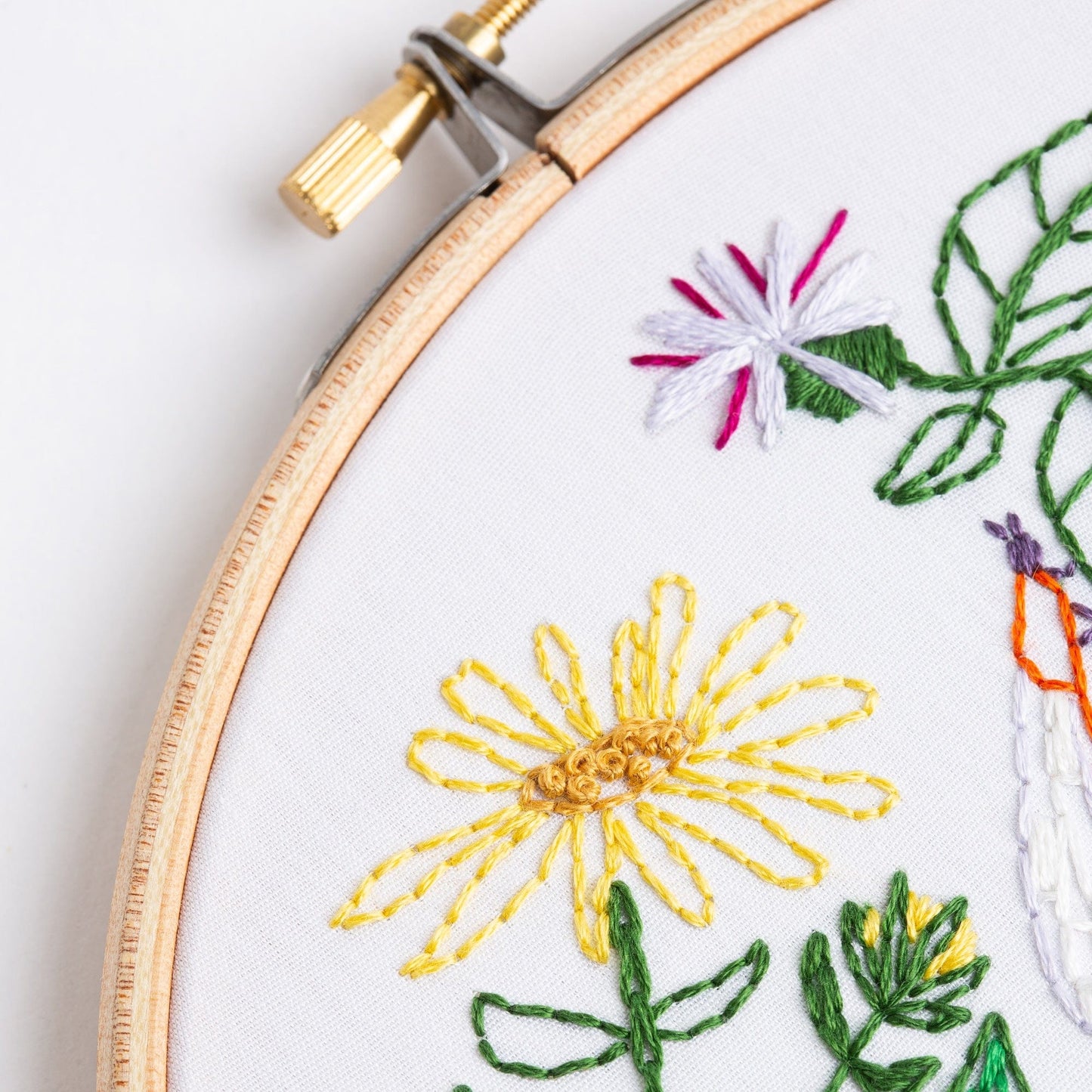 Herbarium Botanical Embroidery Kit for Beginners