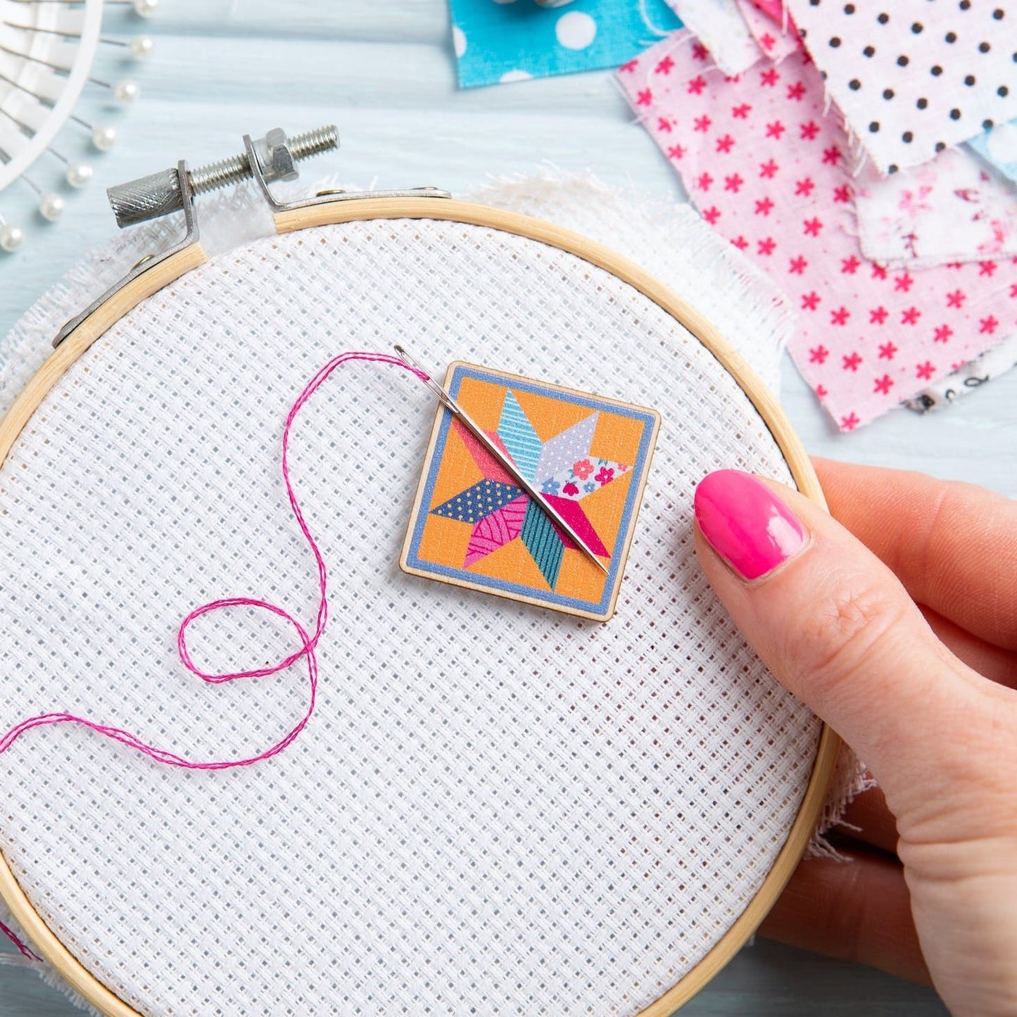Quilt Block Magnetic Needle Minder