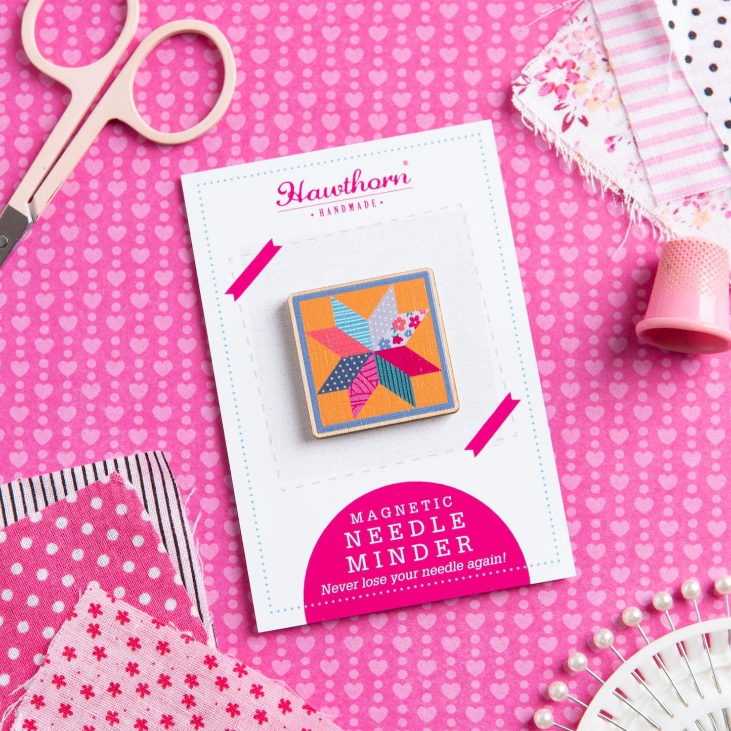 Quilt Block Magnetic Needle Minder