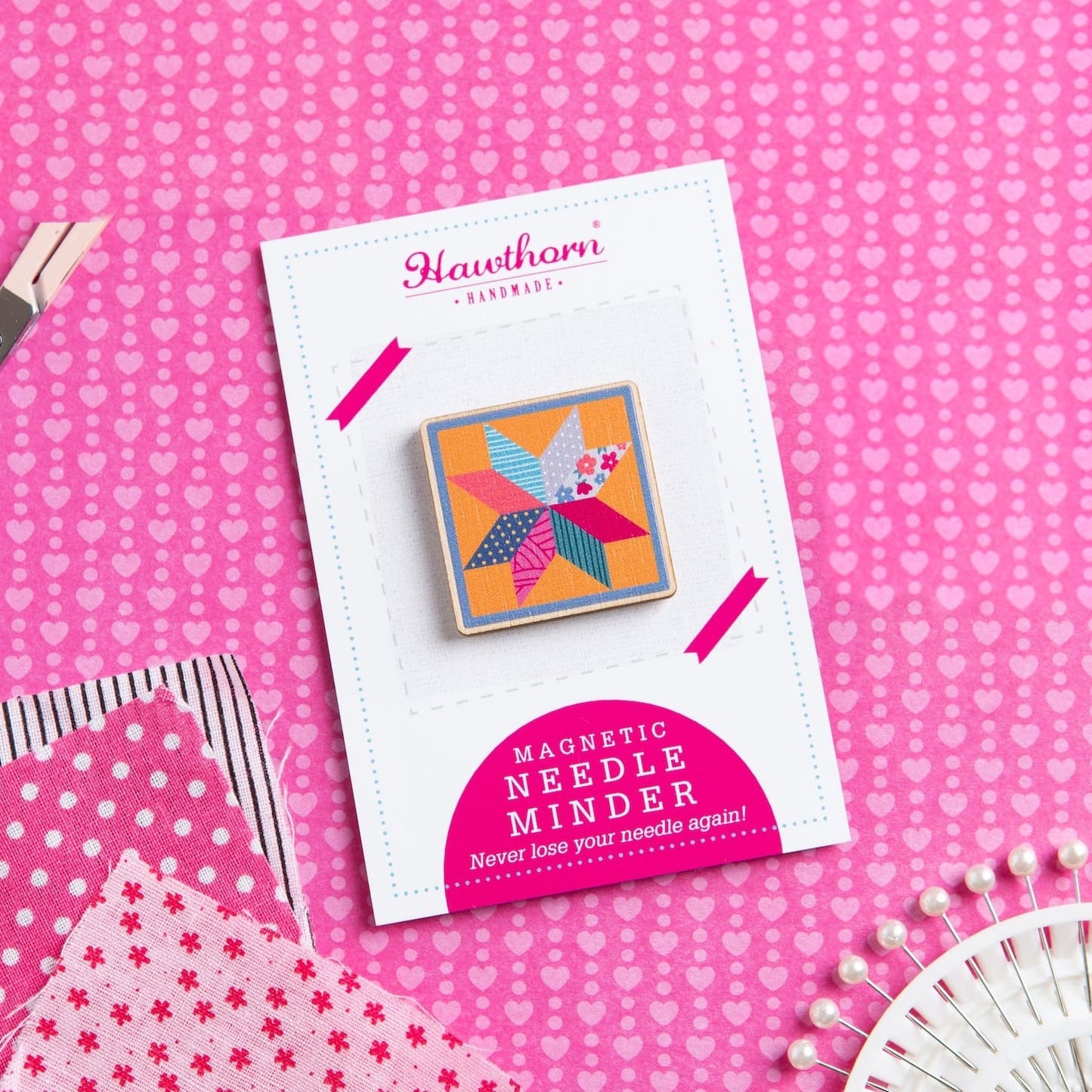 Quilt Block Magnetic Needle Minder