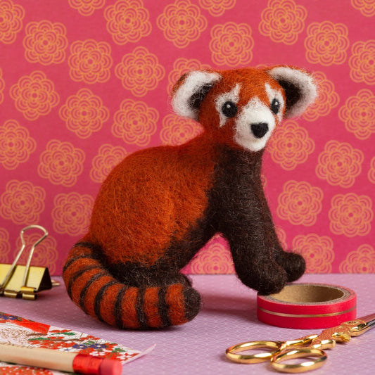 Red Panda Needle Felting Kit for Beginners