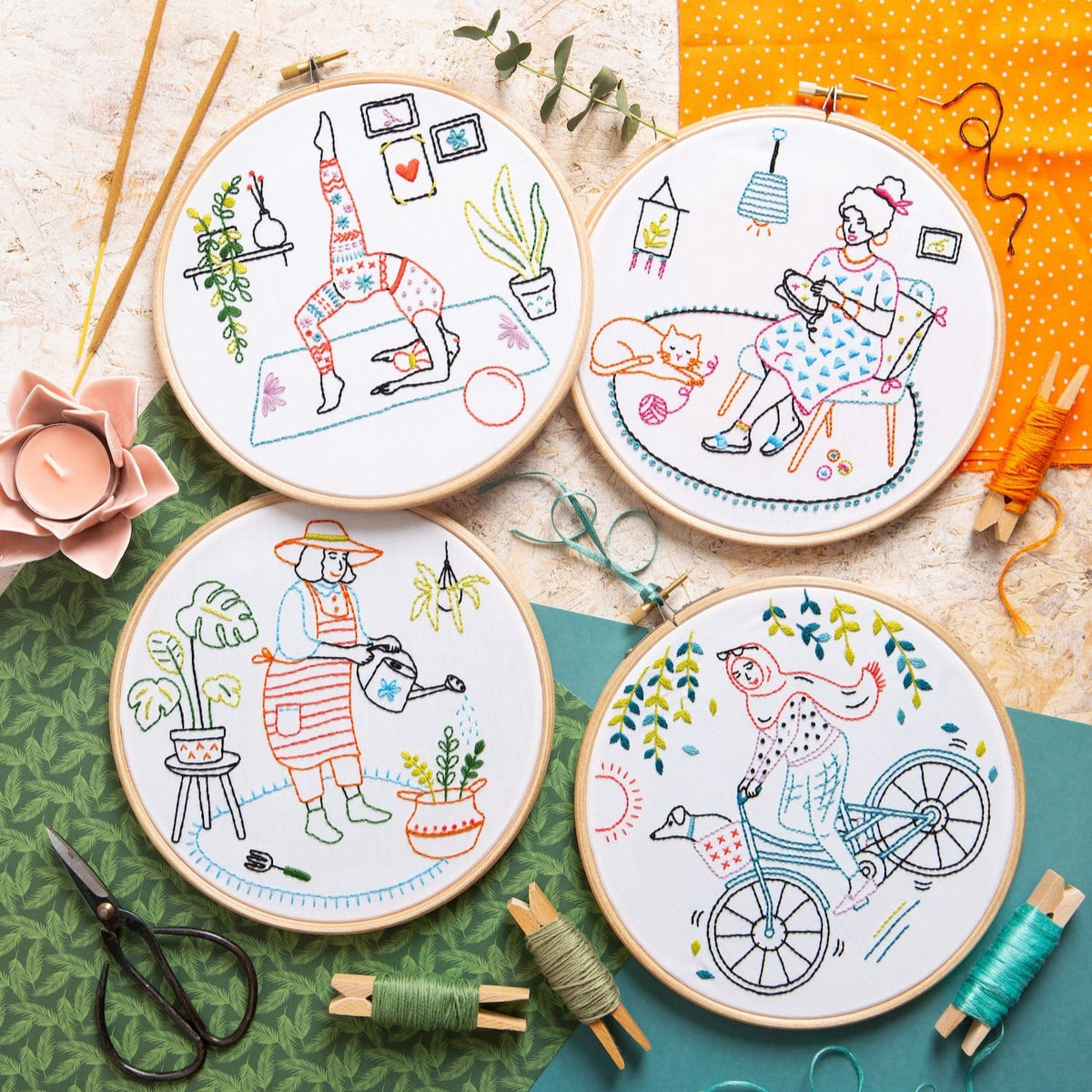 Relax - Stitching Embroidery Kit for Beginners