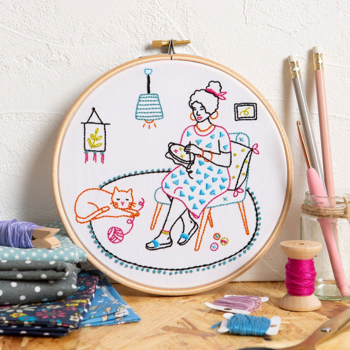Relax - Stitching Embroidery Kit for Beginners