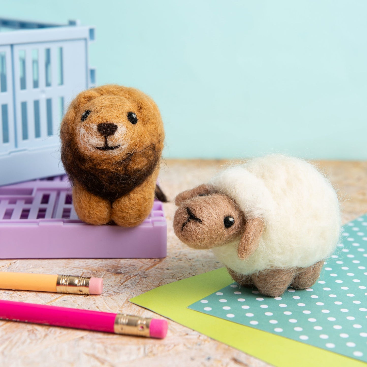 Sheep Needle Felting Kit for Beginners