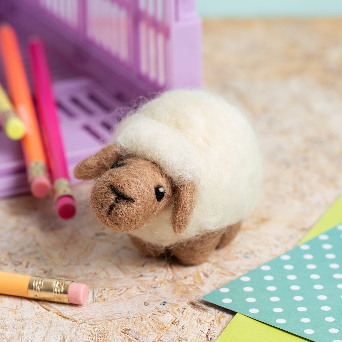 Sheep Needle Felting Kit for Beginners