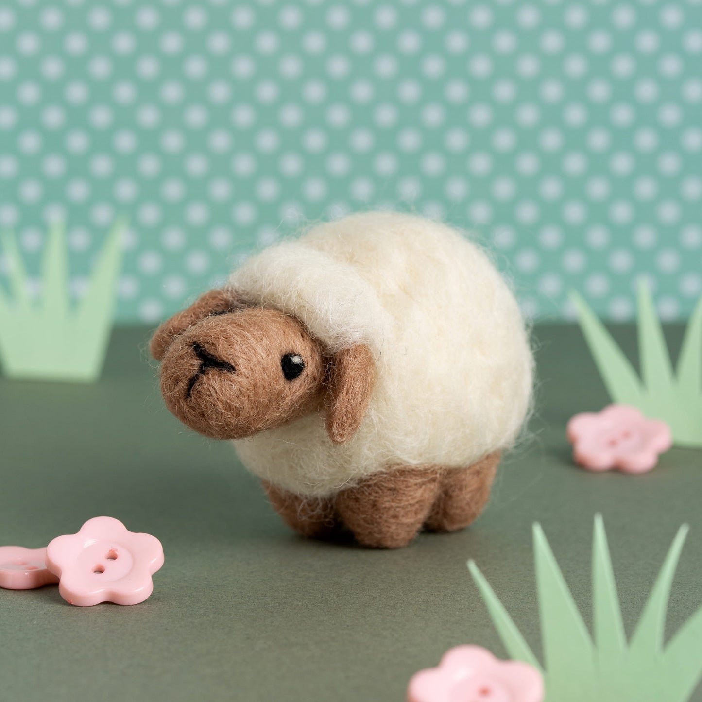 Sheep Needle Felting Kit for Beginners