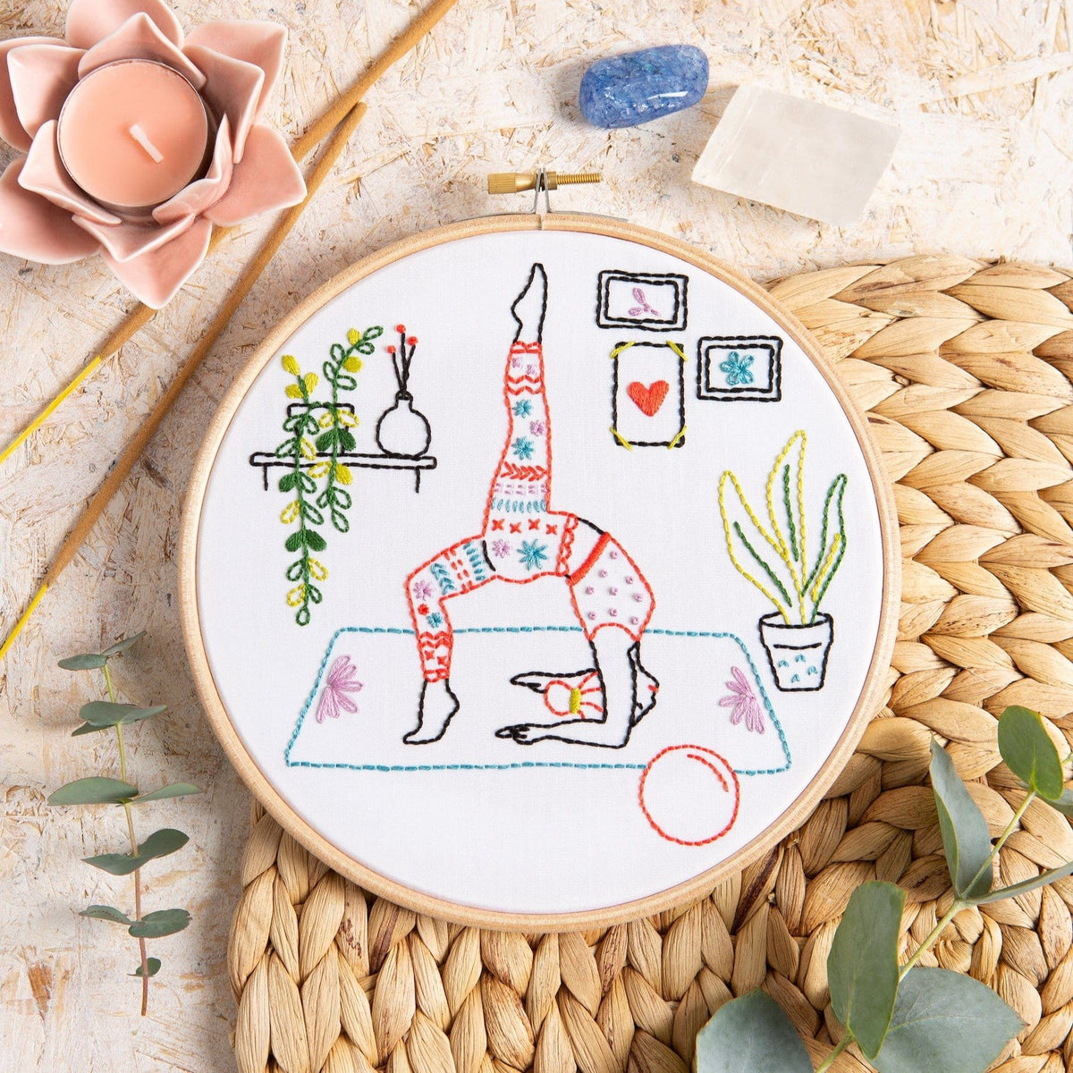 Stretch - Yoga Embroidery Kit for Beginners