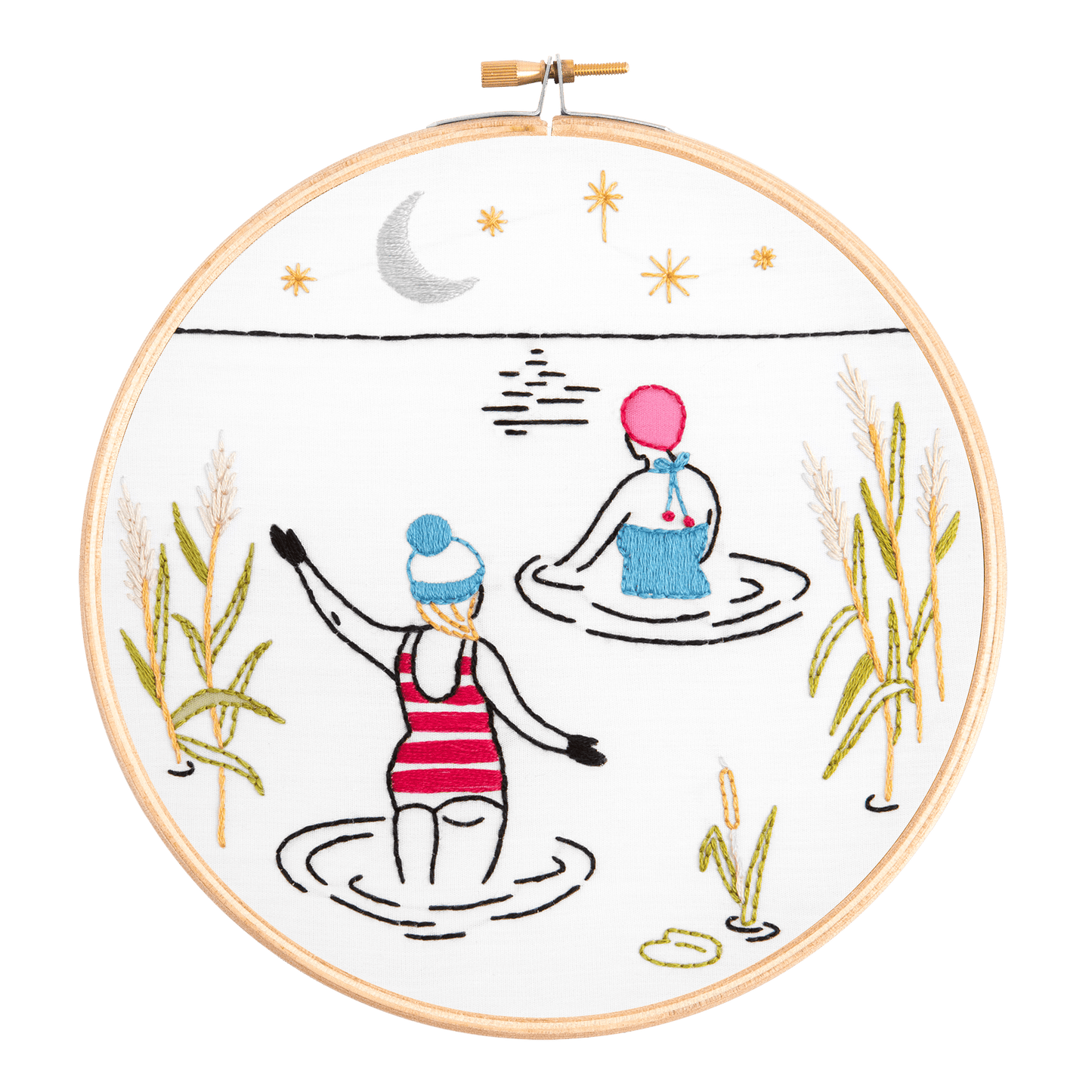 Swim - Wild Swimming Embroidery Kit for Beginners