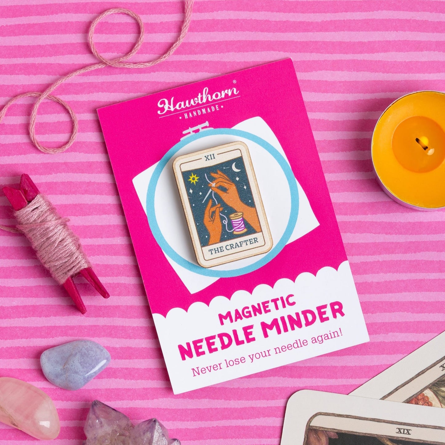 Tarot Card 'The Crafter' Magnetic Needle Minder