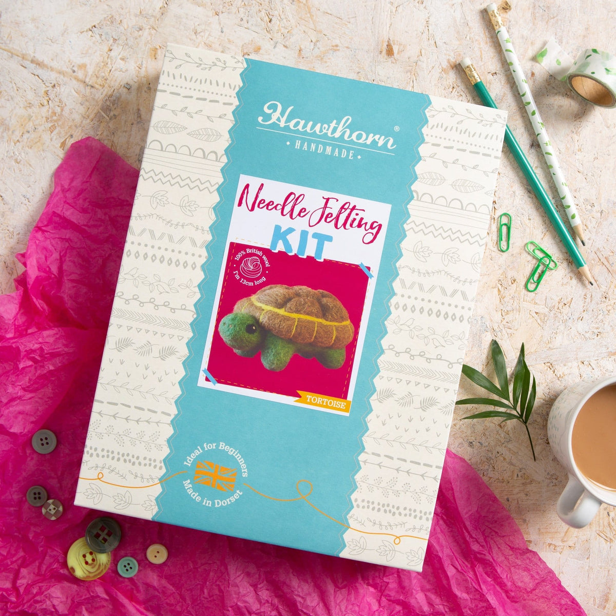 Tortoise Needle Felting Kit for Beginners
