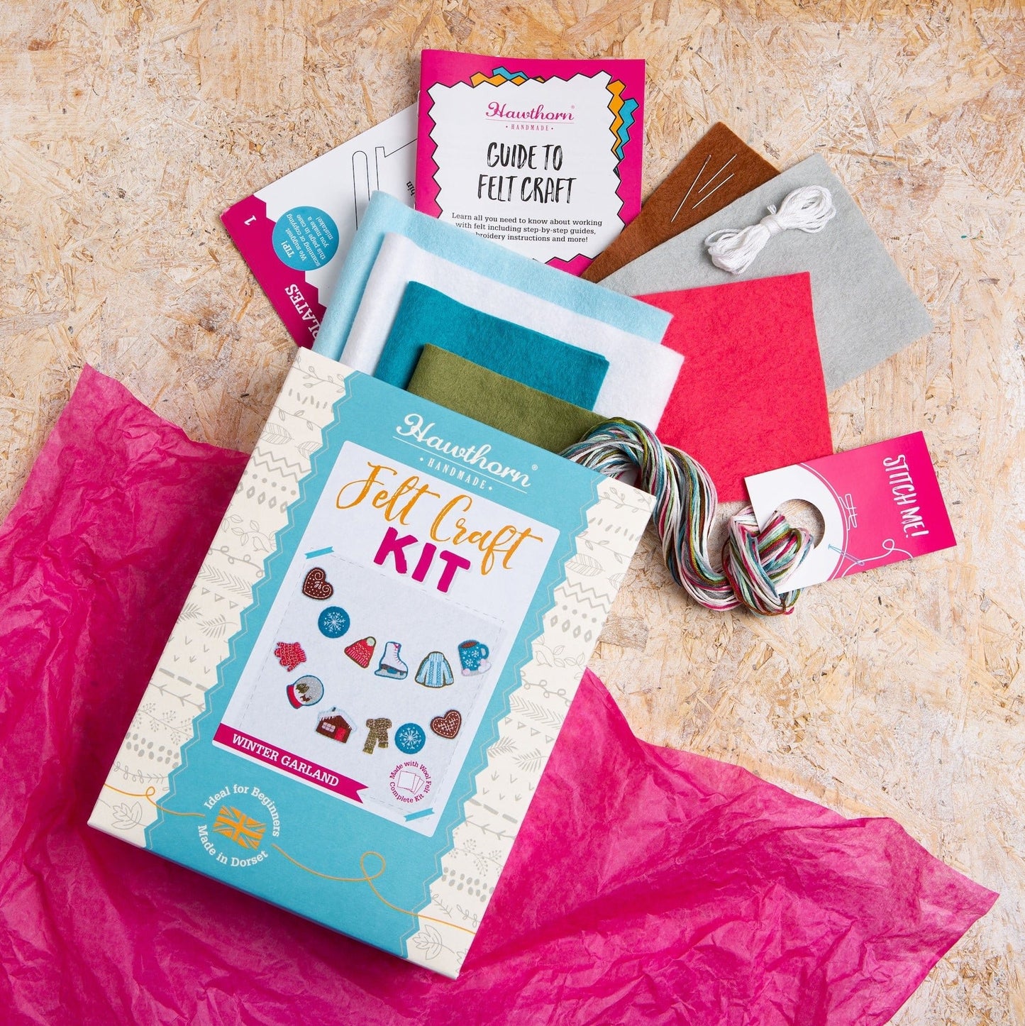 Winter Garland Felt Craft Kit for Beginners