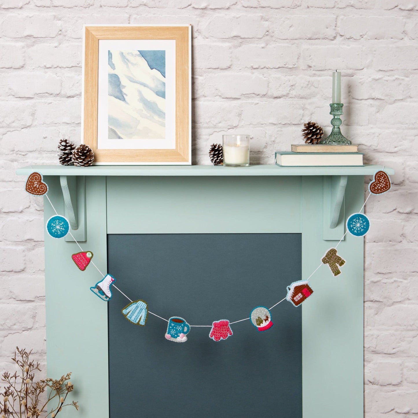 Winter Garland Felt Craft Kit for Beginners