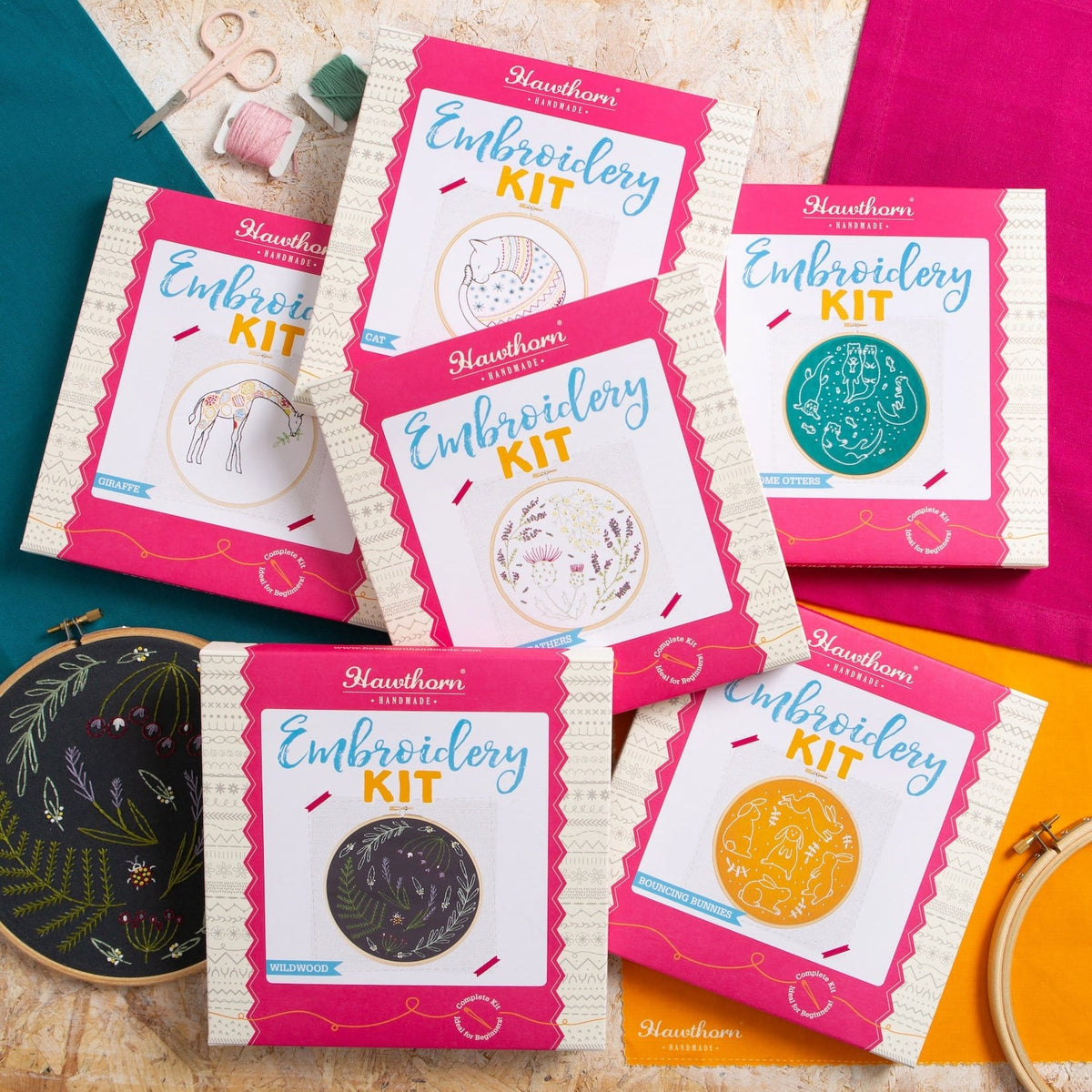 Winter Walk Christmas Embroidery Kit for Beginners