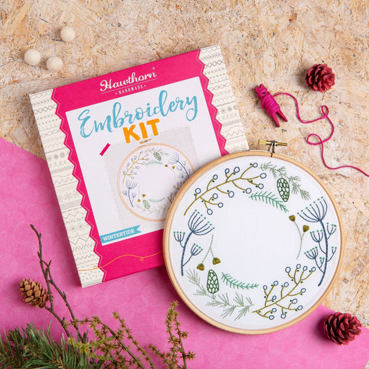 Wintertide Festive Embroidery Kit for Christmas