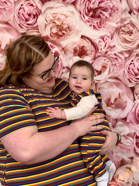 Hazel Stripe Dungarees