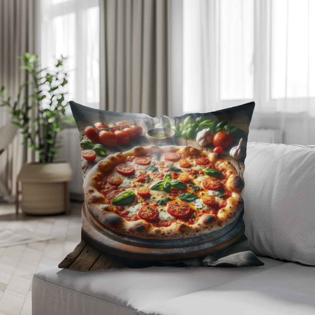 Stellar Italian Pizza Cotton Cushion
