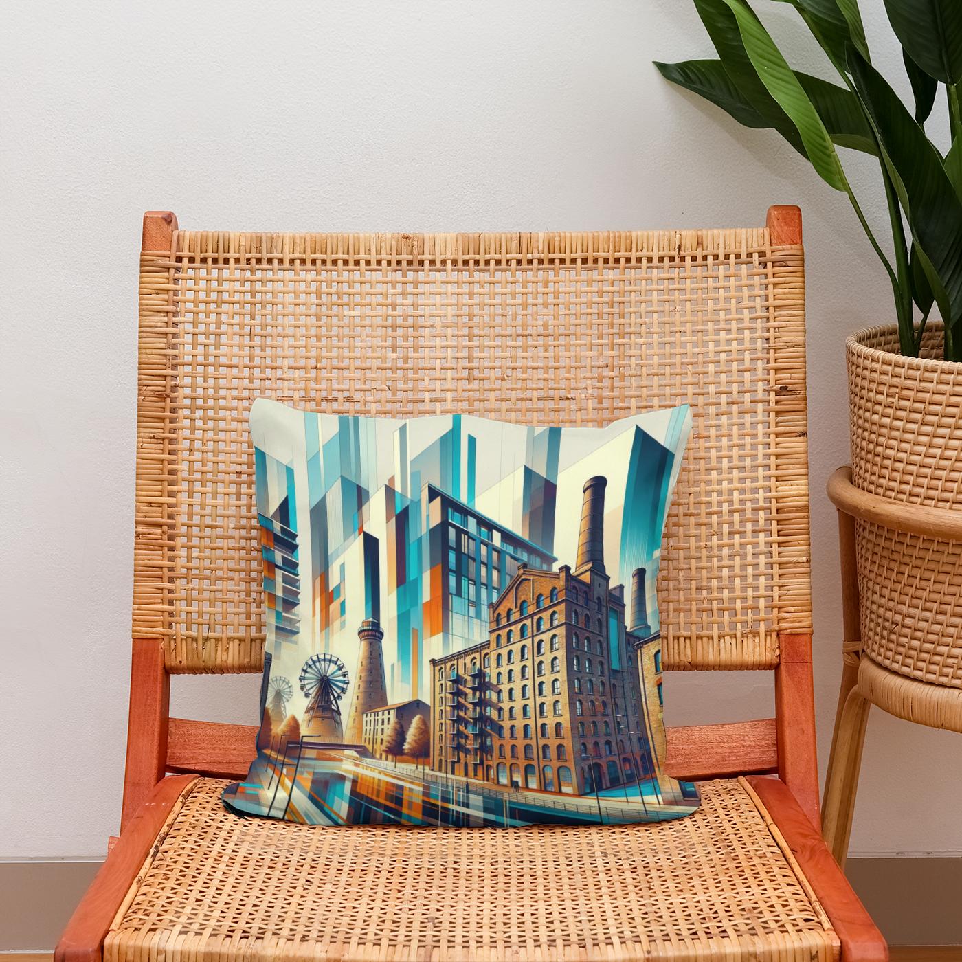 Manchester Ancoats Evolution Cotton Cushion